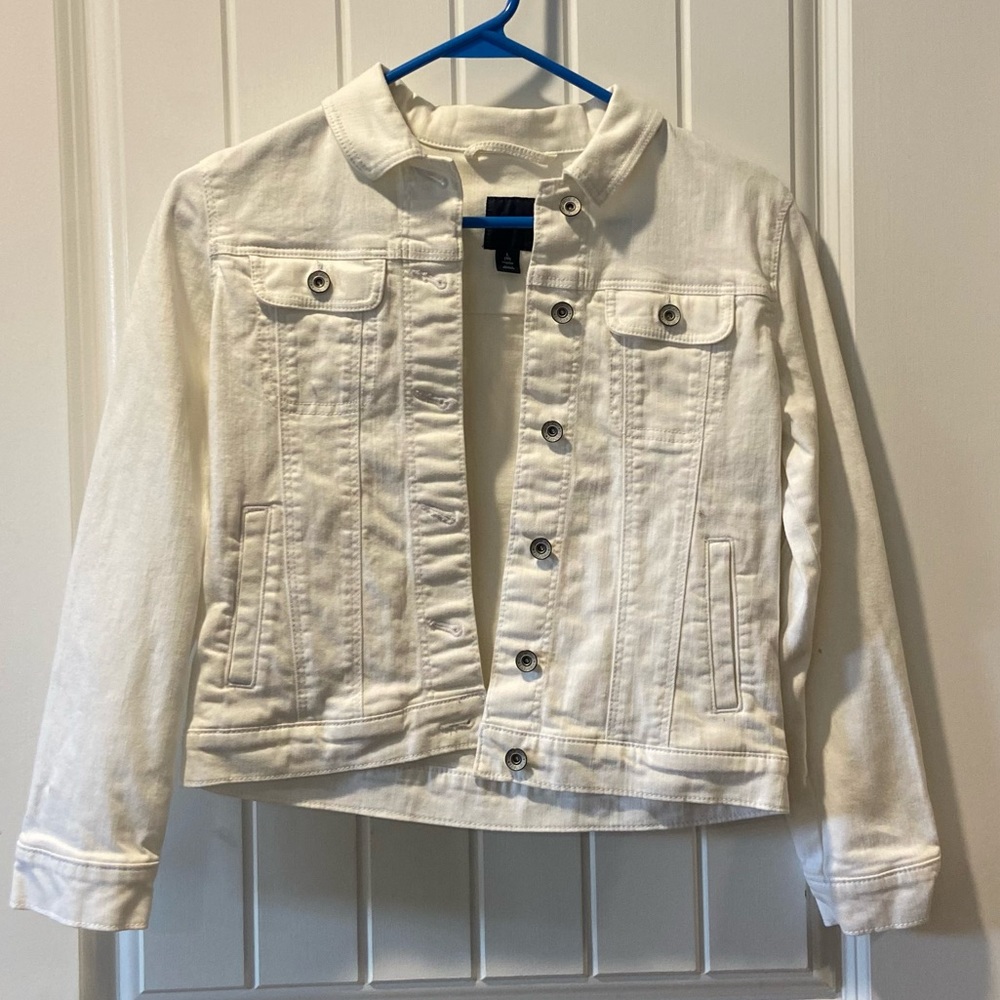 Gap Kids White Jean Jacket